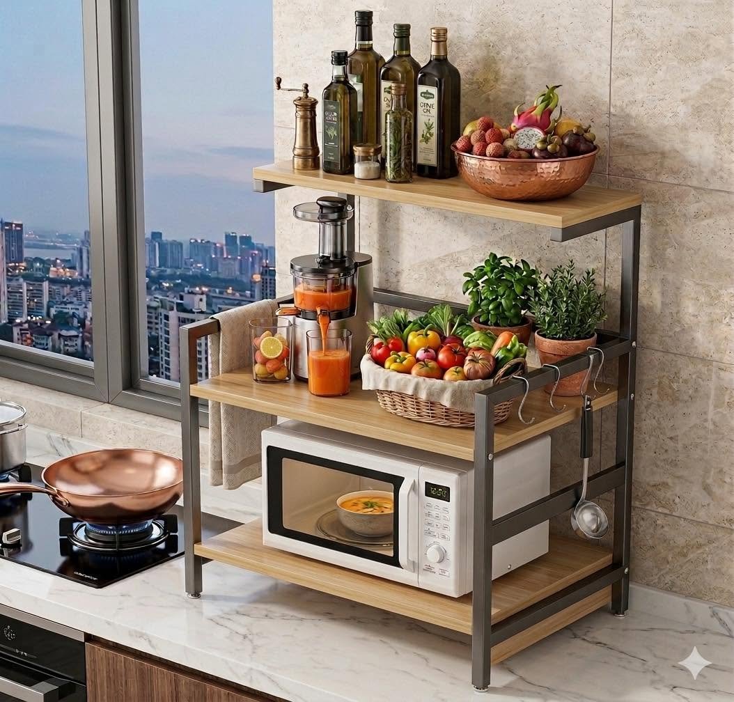 Étagère de Cuisine Multi-Niveaux