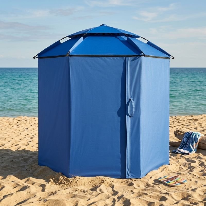 Parasol Pliable 3x3m Avec Rideaux