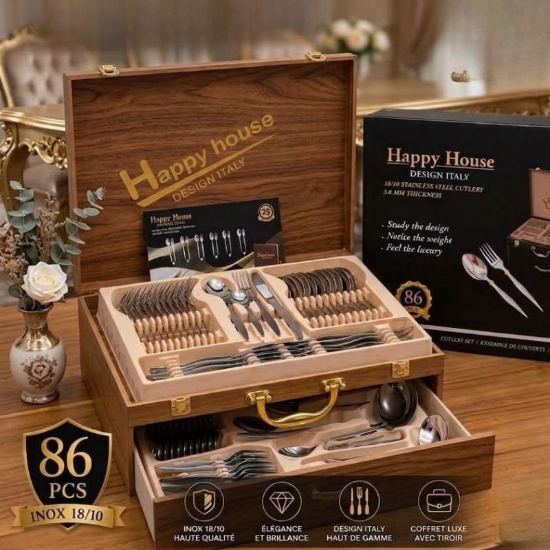 Ménagère Inox 86 Pièces