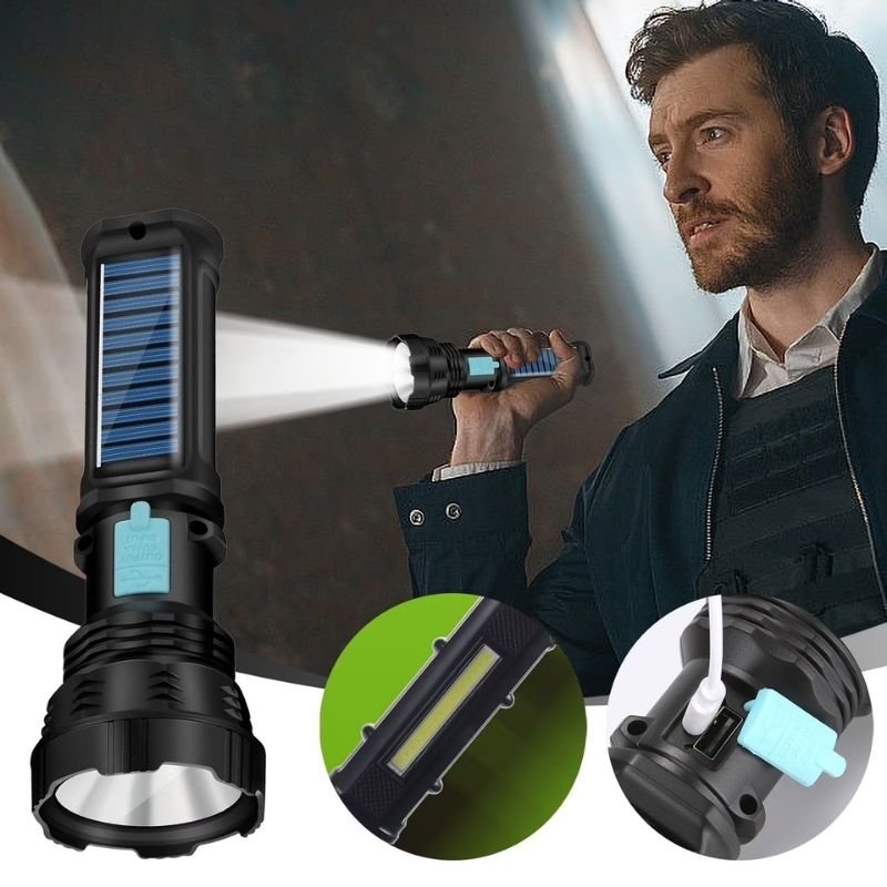 Lampe Torche LED Solaire
