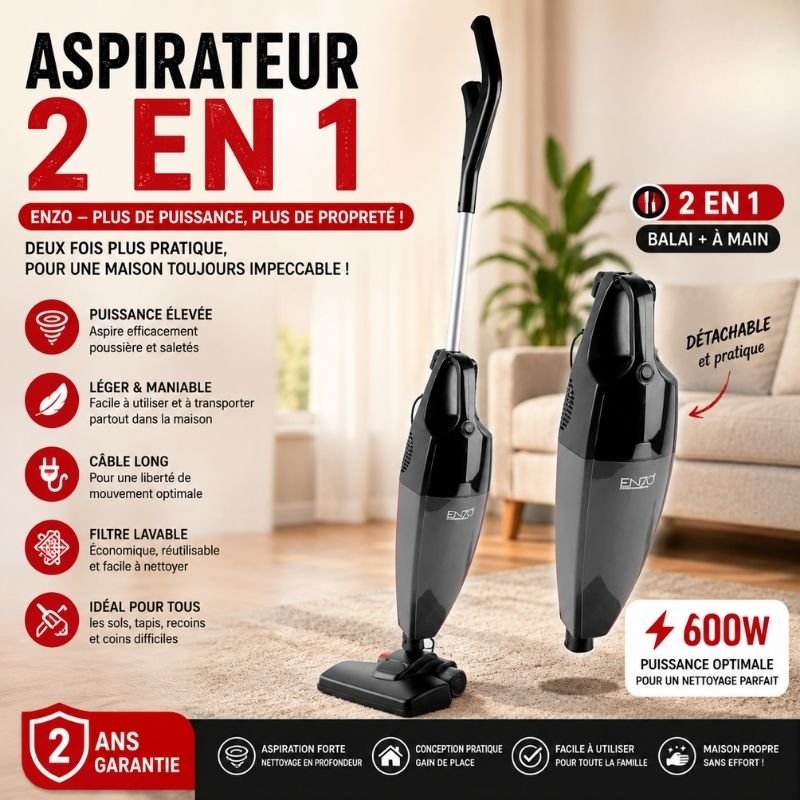 Aspirateur 2 En 1 ENZO