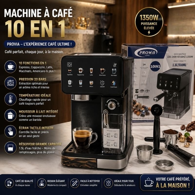Machine à Café Expresso 10En1 PROVA