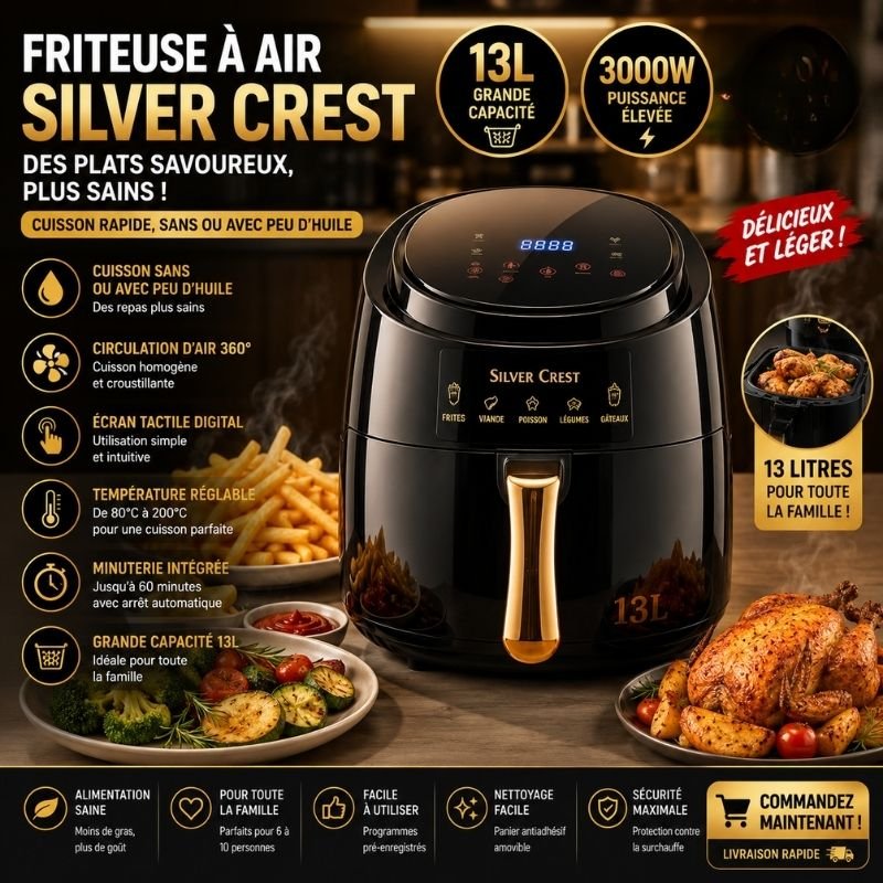 Air Fryer Slivers Crest 13L 3000W
