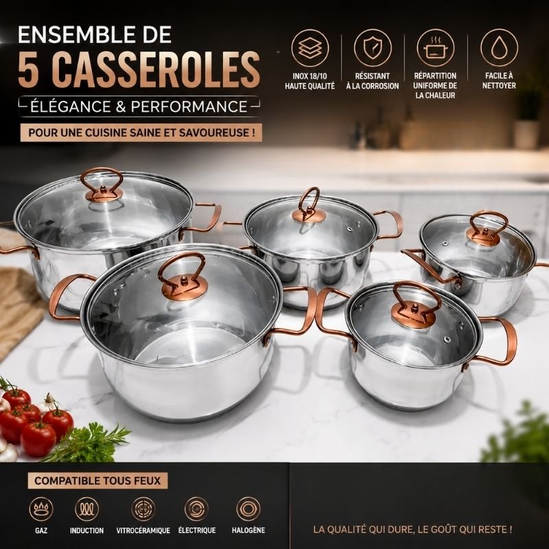 Faitouts avec Couvercles en Verre