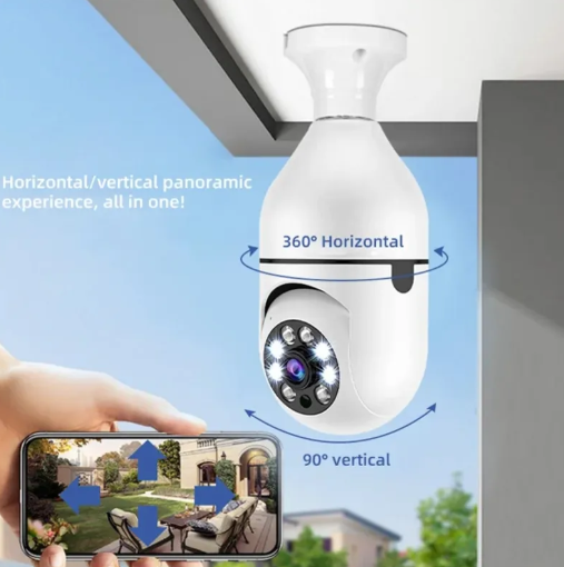 Caméra Ampoule WiFi 360°